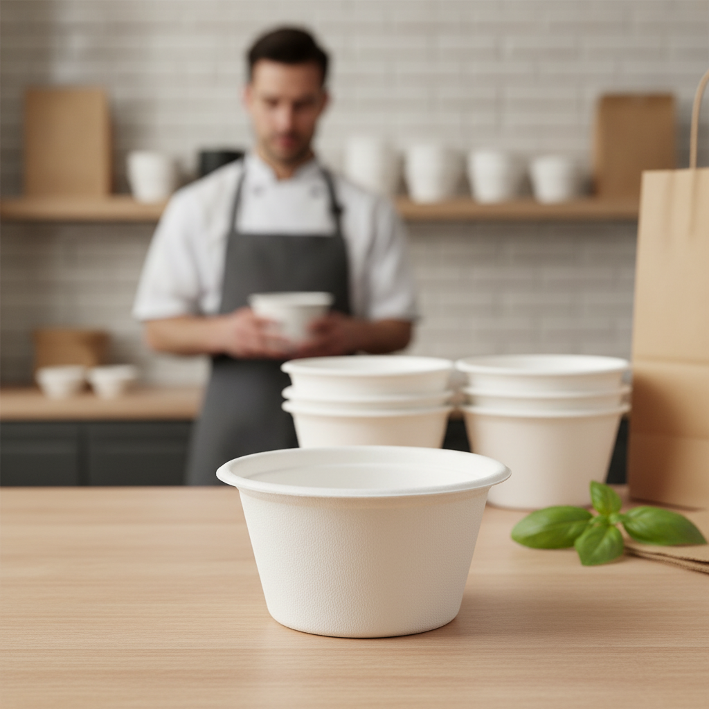 Bagasse Bowl 400ml - 900ml for Takeout & Delivery (Pack of 50)