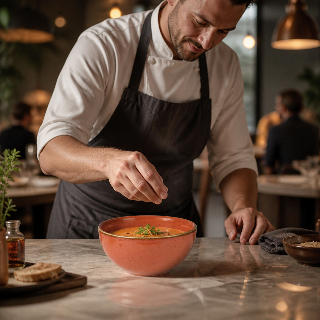Stonecast Spiced Orange Soup Bowls 630ml for Catering & Hospitality