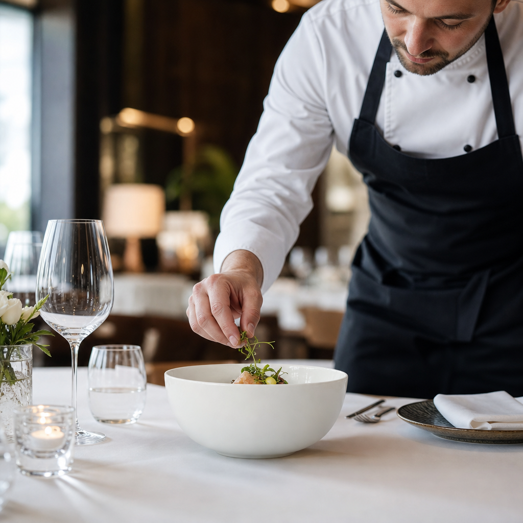 Bowls 200mm White Fine China for Upscale Dining (Pack of 12)