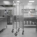 Stainless Steel Gastronorm Racking Trolley 20 Level for Commercial Use