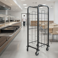 Steel 7-Shelf Tray Clearing Trolley for Cafeterias & Canteens
