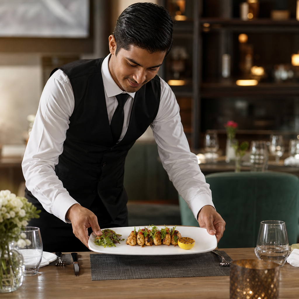 Oblong Plates 355x189mm Vitrified Porcelain for Hospitality (Pack of 6)