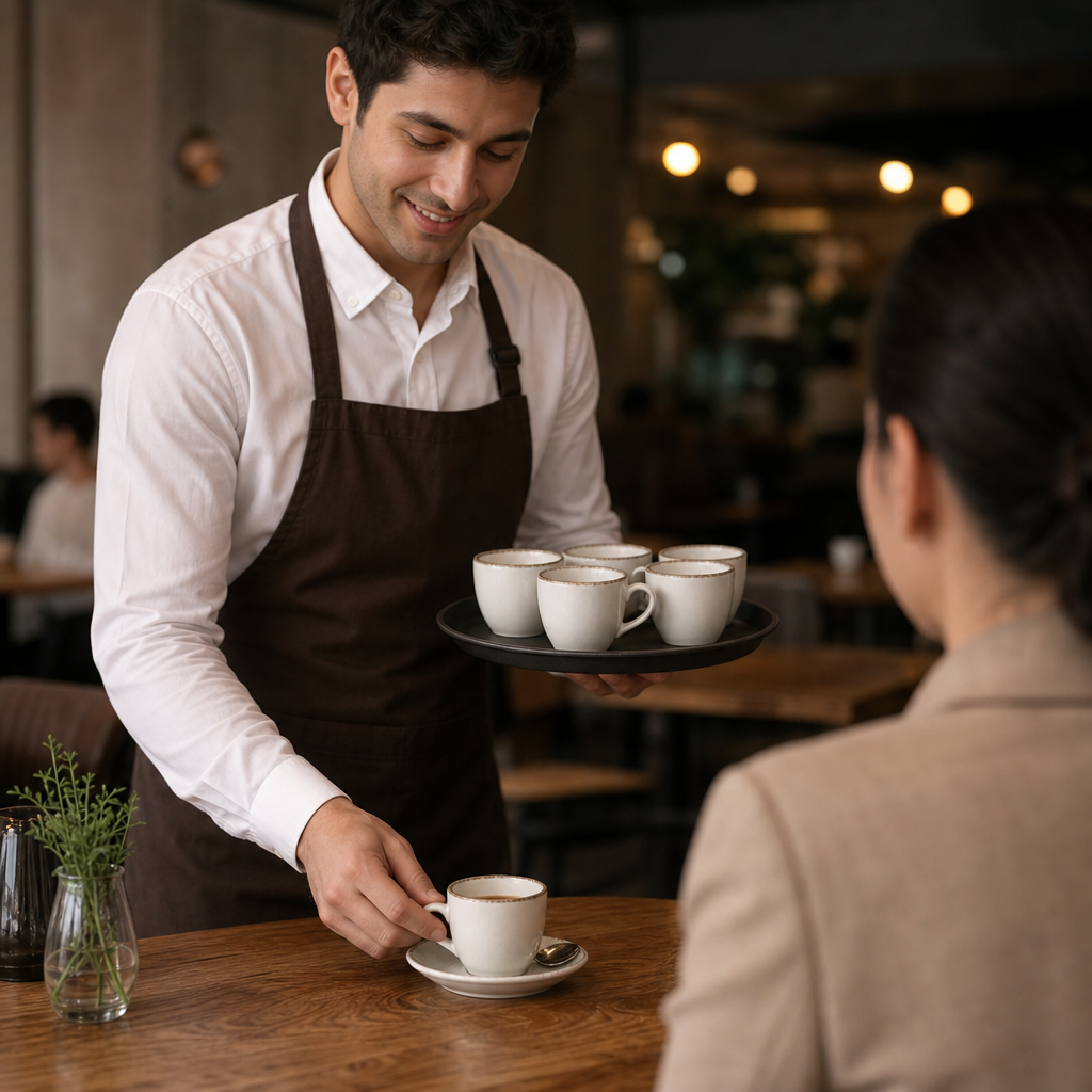 Vitrified Espresso Cups 90ml China for Coffee Service (Pack of 6)
