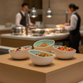 Melamine Bowl Green 1.2L for Buffet Displays