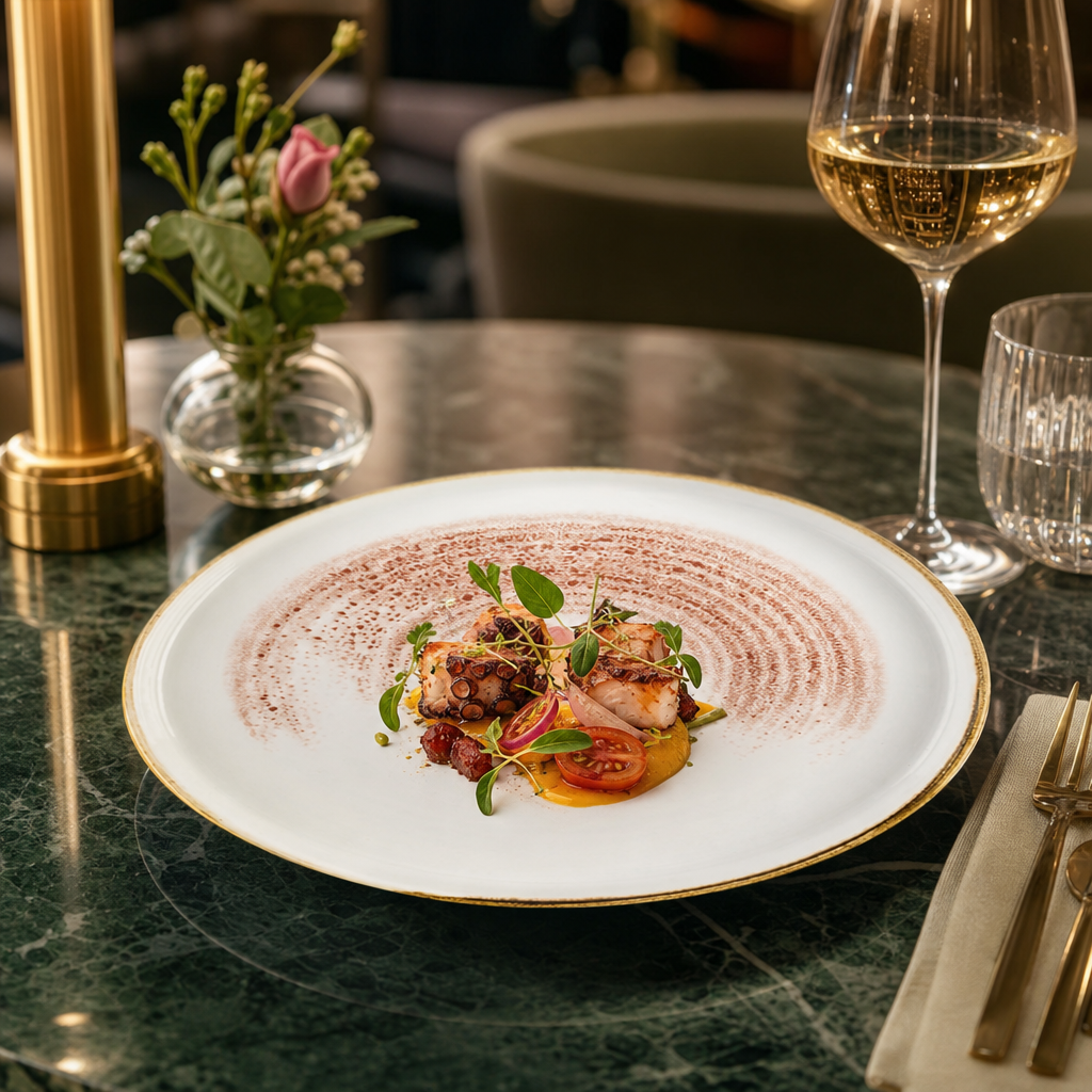 Walled Plates 210mm Coral Ceramic for Elegant Food Presentation (Pack of 6)