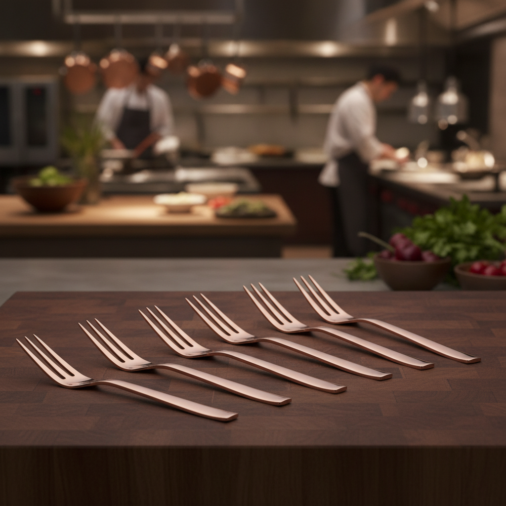 18/10 Stainless Steel Buffet Meat Forks for Serving (Pack of 6)