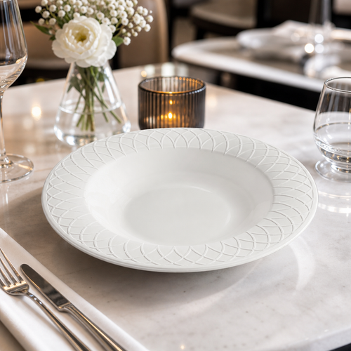 Bowls 240mm Porcelain for Professional Catering (Pack of 12)