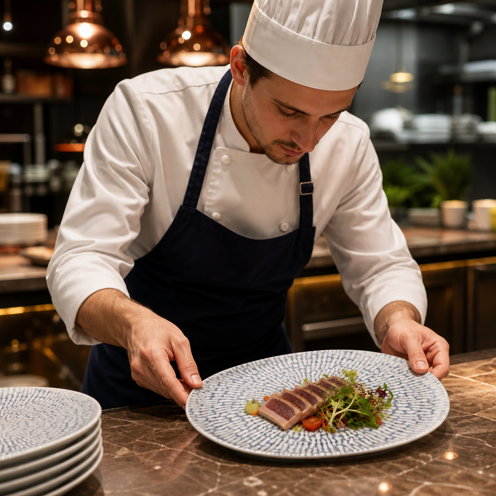 Oblong Plates 260x200mm Indigo Vitrified Ceramic for Hospitality (Pack of 6)