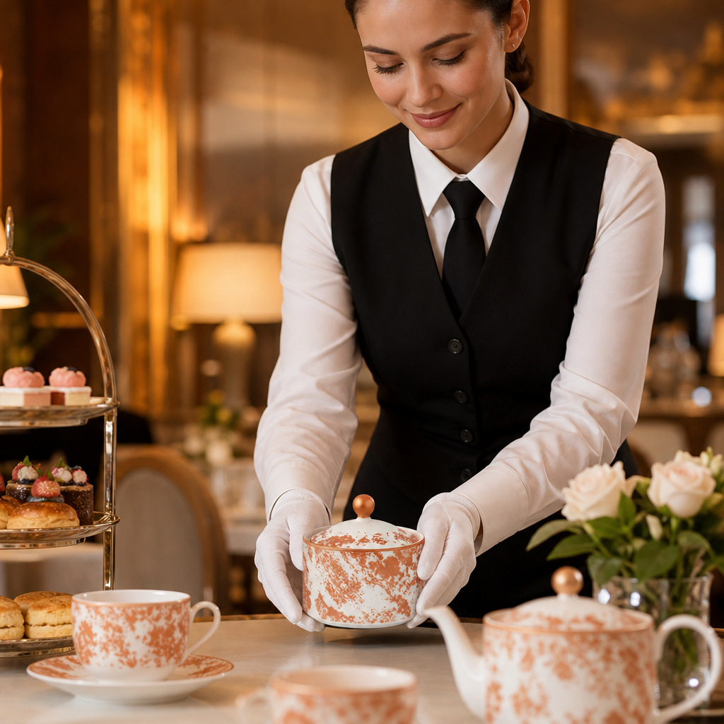Bone China Copper Sugar Pot 170ml for Afternoon Tea (Pack of 6)