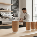 Paper Compostable Hot Cups 455ml for Outdoor Use (Pack of 400)