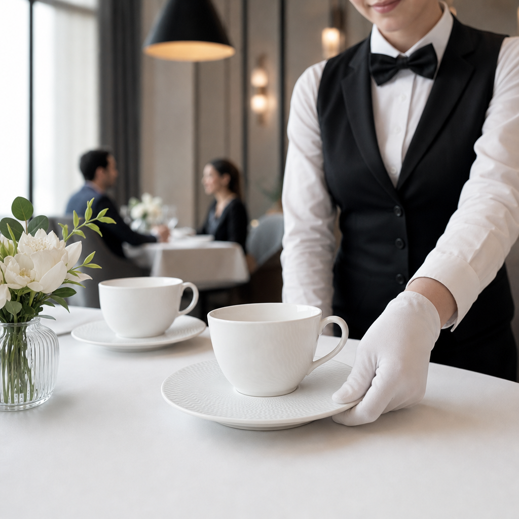 Tea Saucers Bone China for Upscale Dining (Pack of 12)