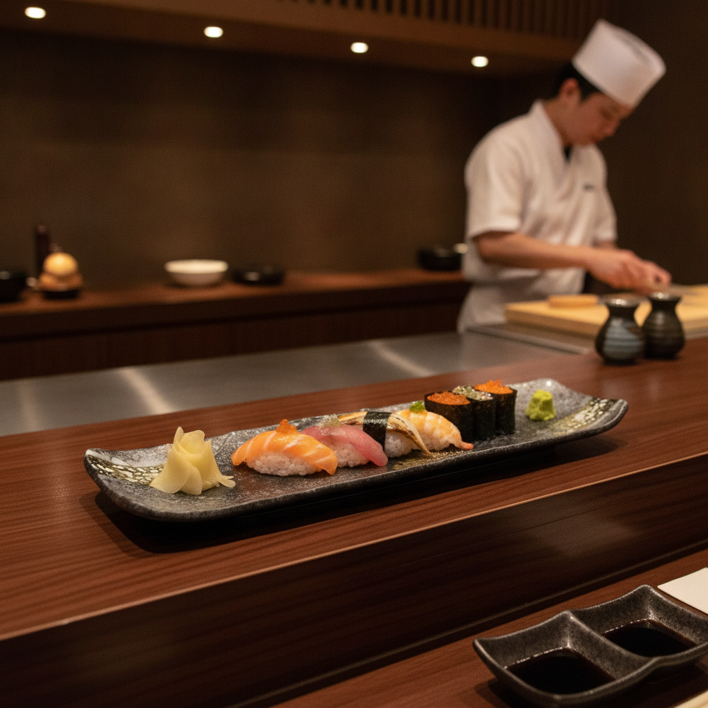Melamine Rectangular Sushi Board 350x100mm for Restaurants & Catering