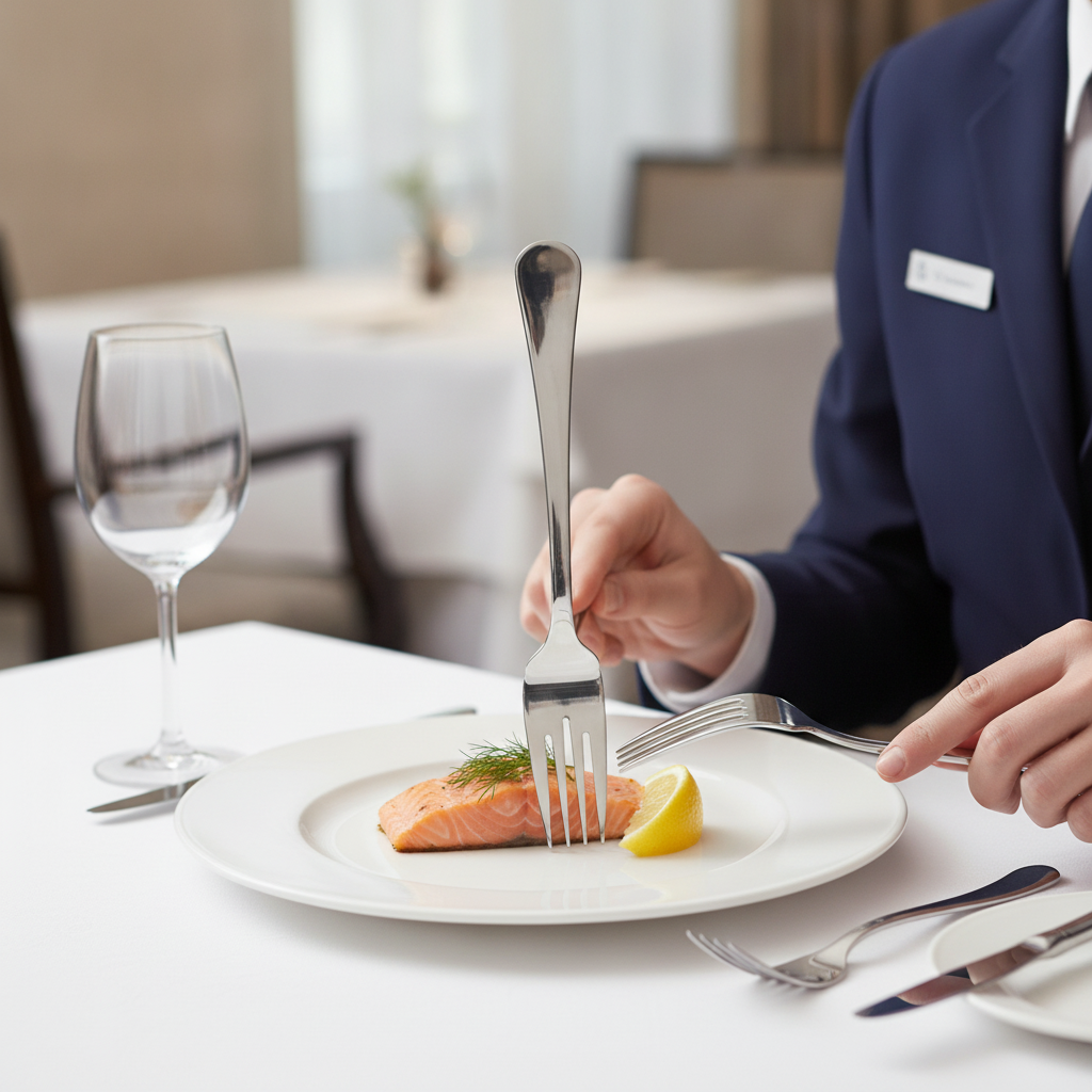 18/10 Stainless Steel Fish Forks 203mm for Elegant Dining (Pack of 12)