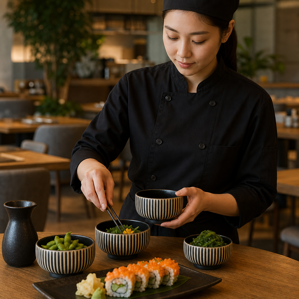 Black & Small Bowls 80mm White Stoneware for Modern Dining (Pack of 12)