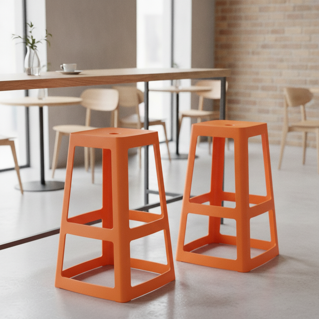 Polypropylene High Stools 750mm for Indoor & Outdoor Use (Pack of 2)