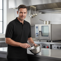 Polycotton Black Unisex Polo Shirt for Food Service