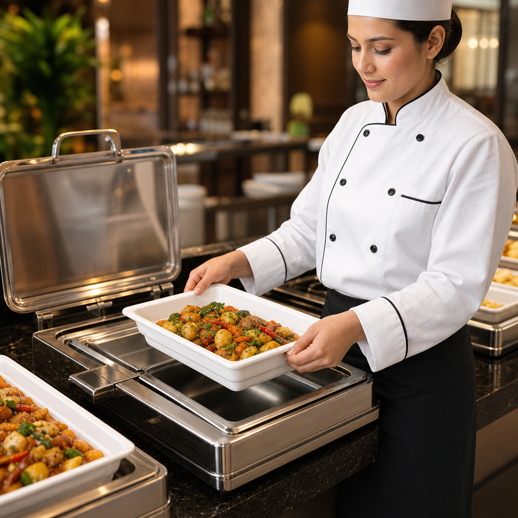 Porcelain Half Size Gastronorm Dish 2.5L for Buffets