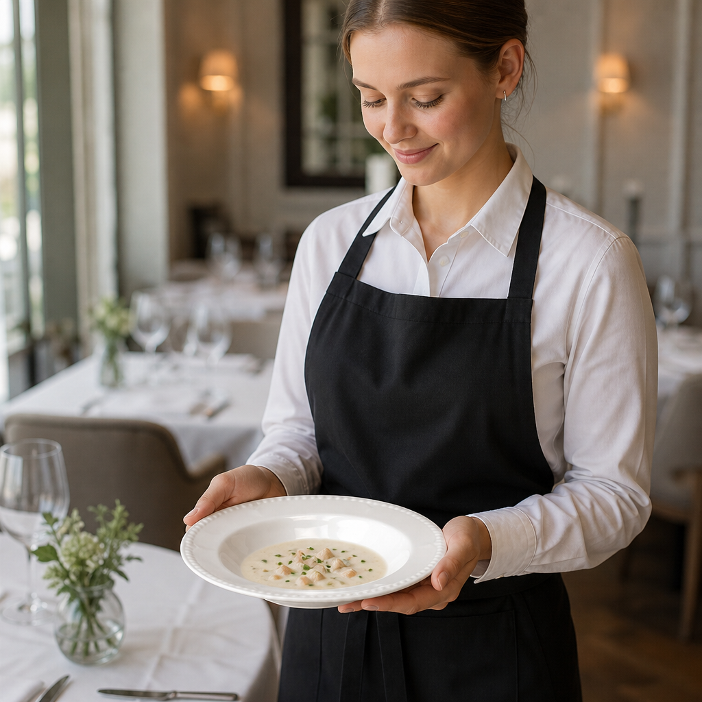 Buckingham White Porcelain Soup Bowls 330ml for Catering Establishments