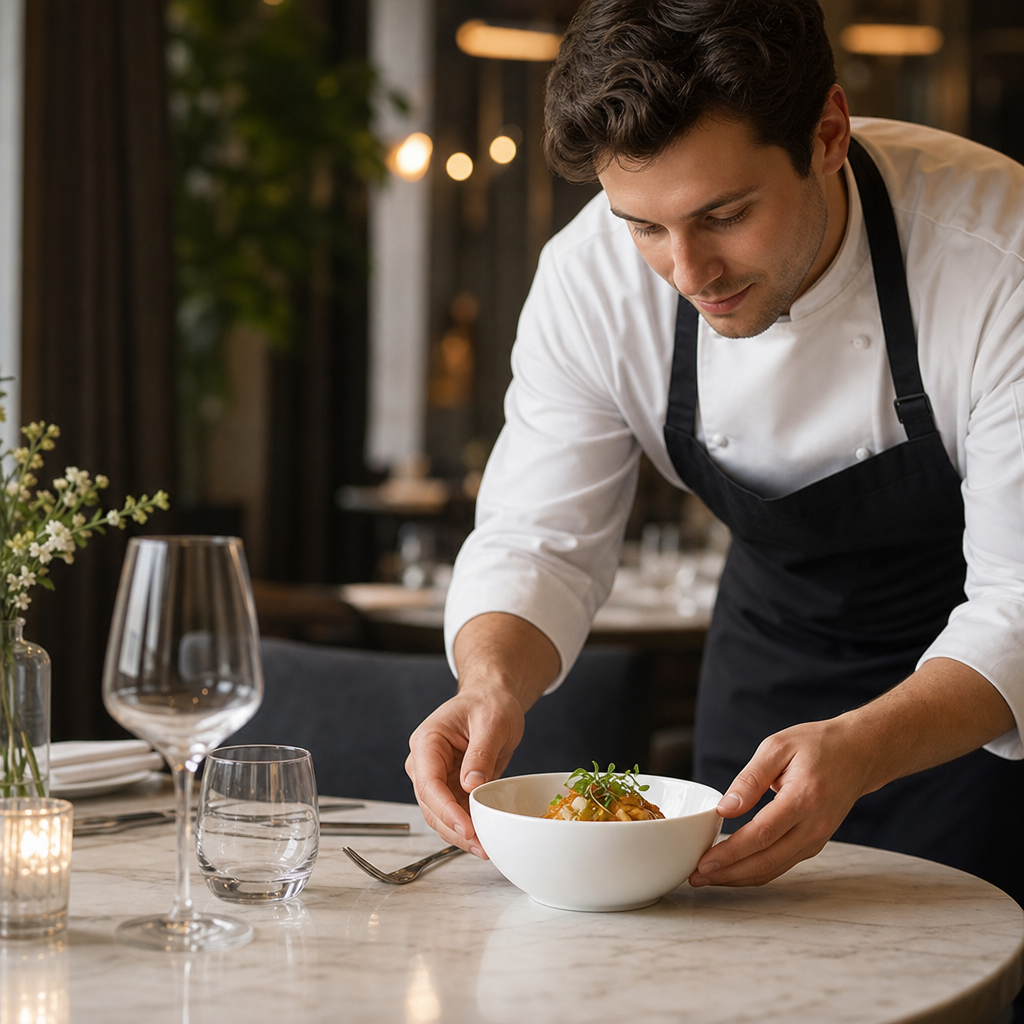 Deep Bowls 130mm White Bone China for Dining (Pack of 6)
