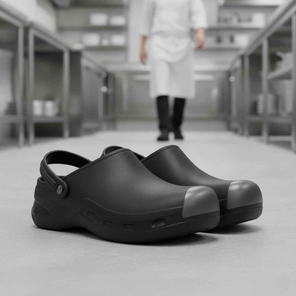 EVA Black Protect Clogs with 200J Steel Toe Cap for Work Safety