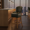 Faux Leather Bar Chair in Soft Oak 1175mm for Commercial Use