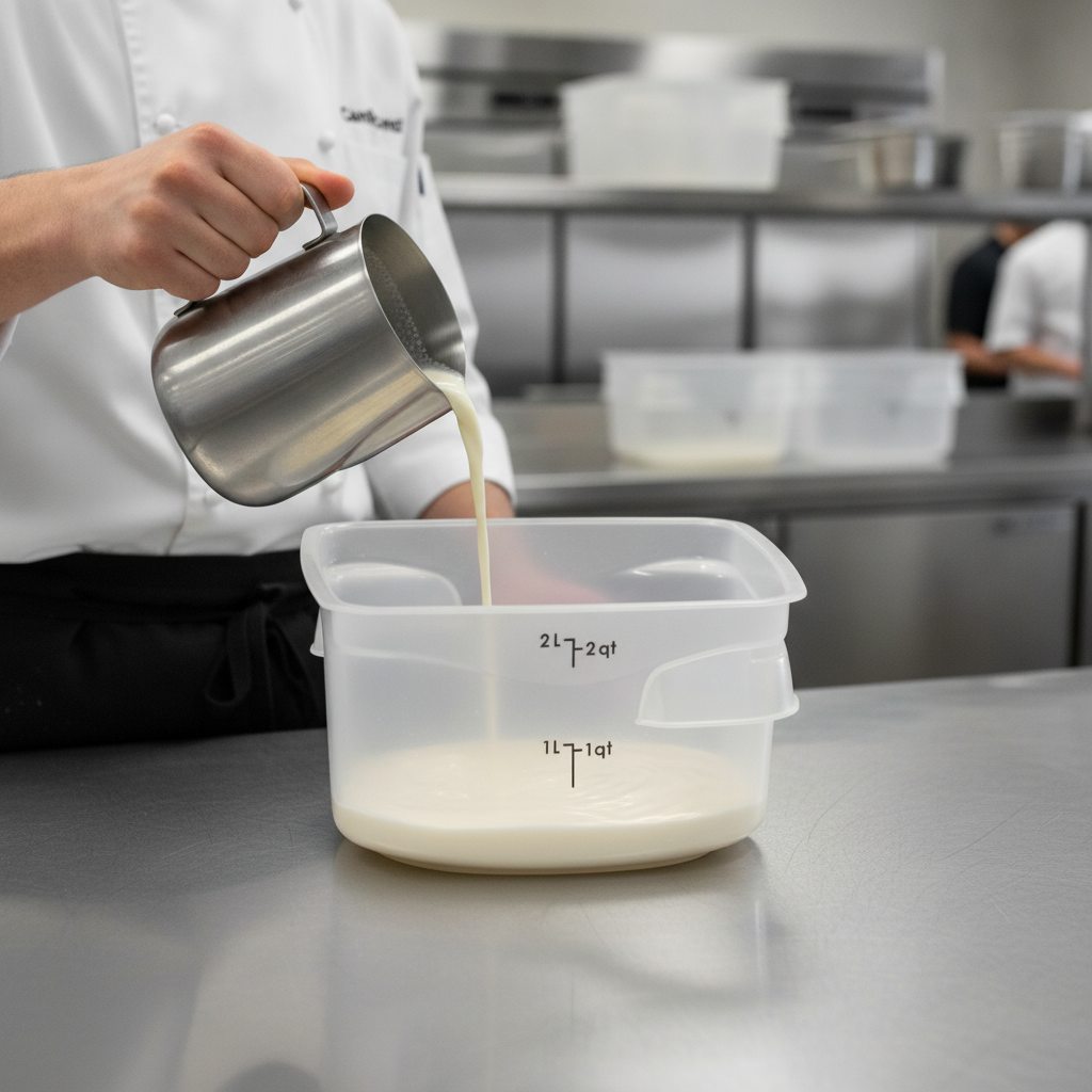 Polypropylene CamRound Container 1.9L for Efficient Food Storage