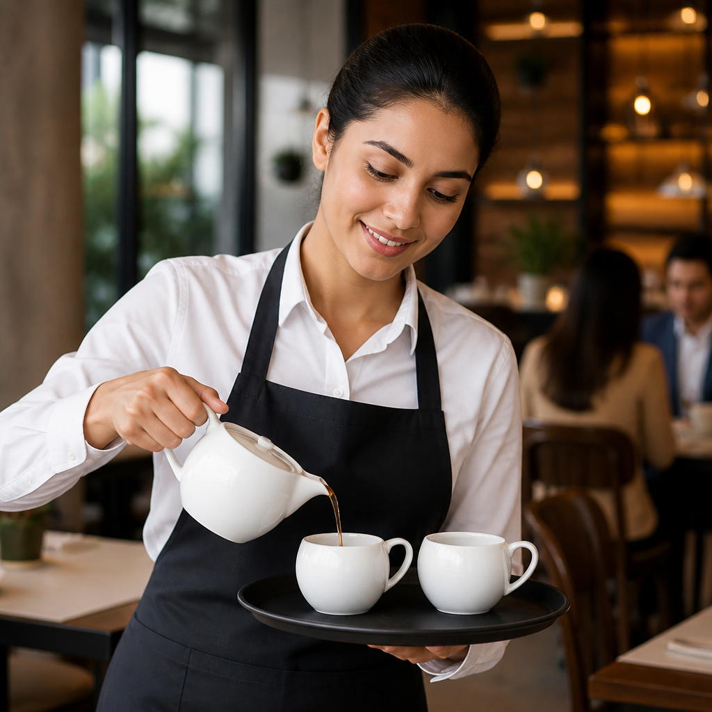 Bulb Cups 180ml White Vitrified Ceramic for Dining (Pack of 6)