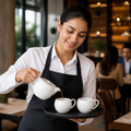 Bulb Cups 180ml White Vitrified Ceramic for Dining (Pack of 6)