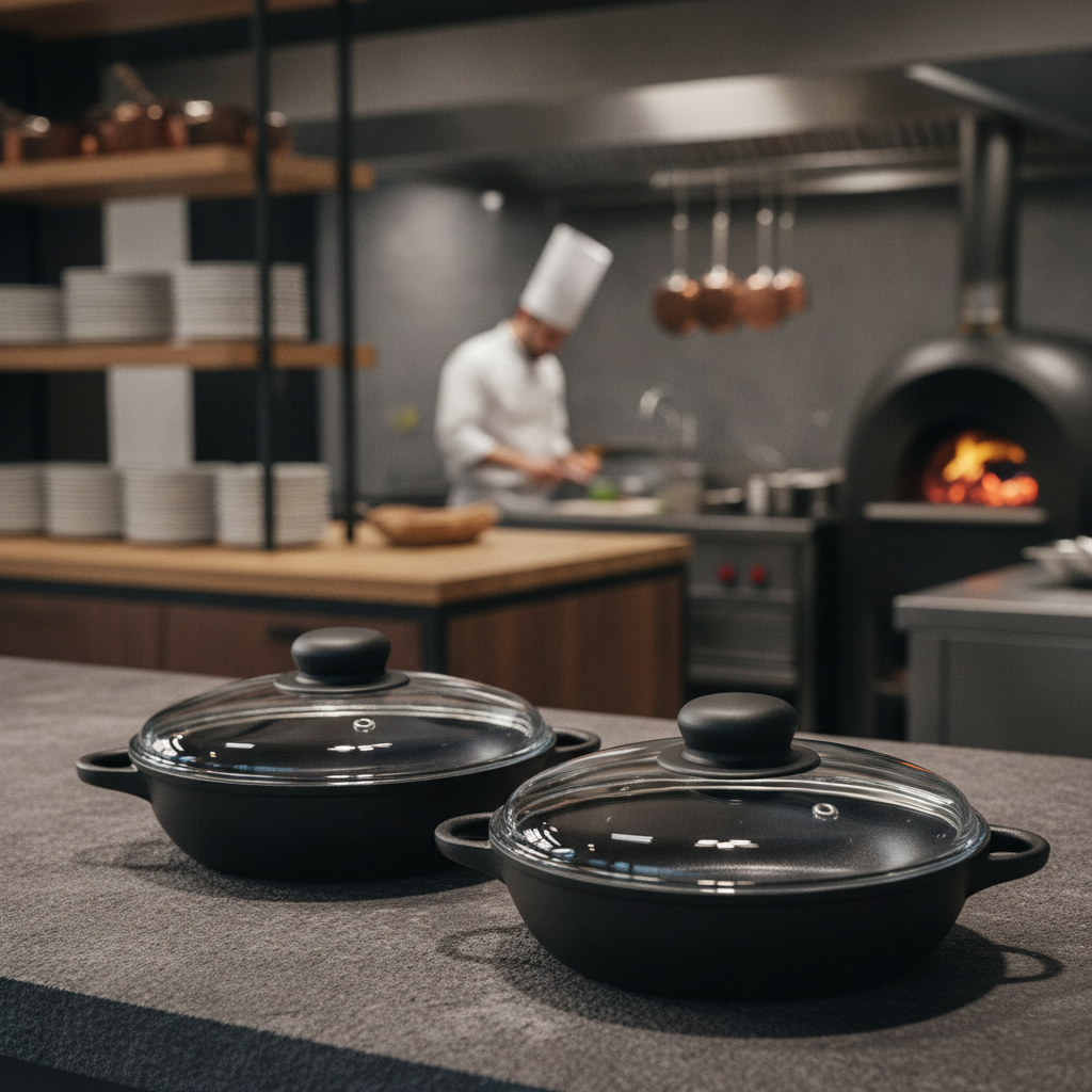 Cast Aluminium Casserole Dish 160mm for Charcoal Ovens