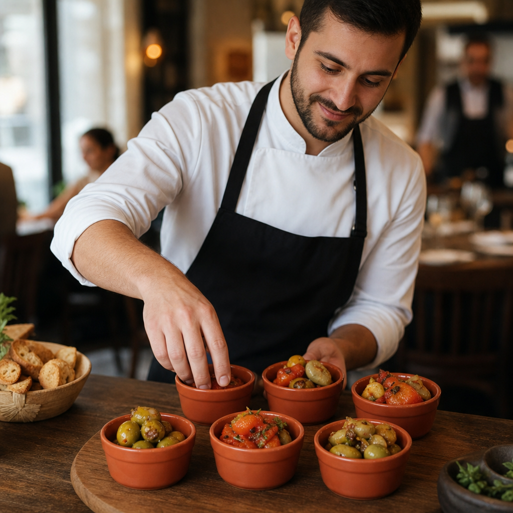 Stoneware Rustic Mediterranean Ramekins 110ml for Tapas (Pack of 6)