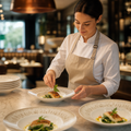 Inked Lumé Wide Rim Bowls Natural 240mm for Restaurants & Cafés