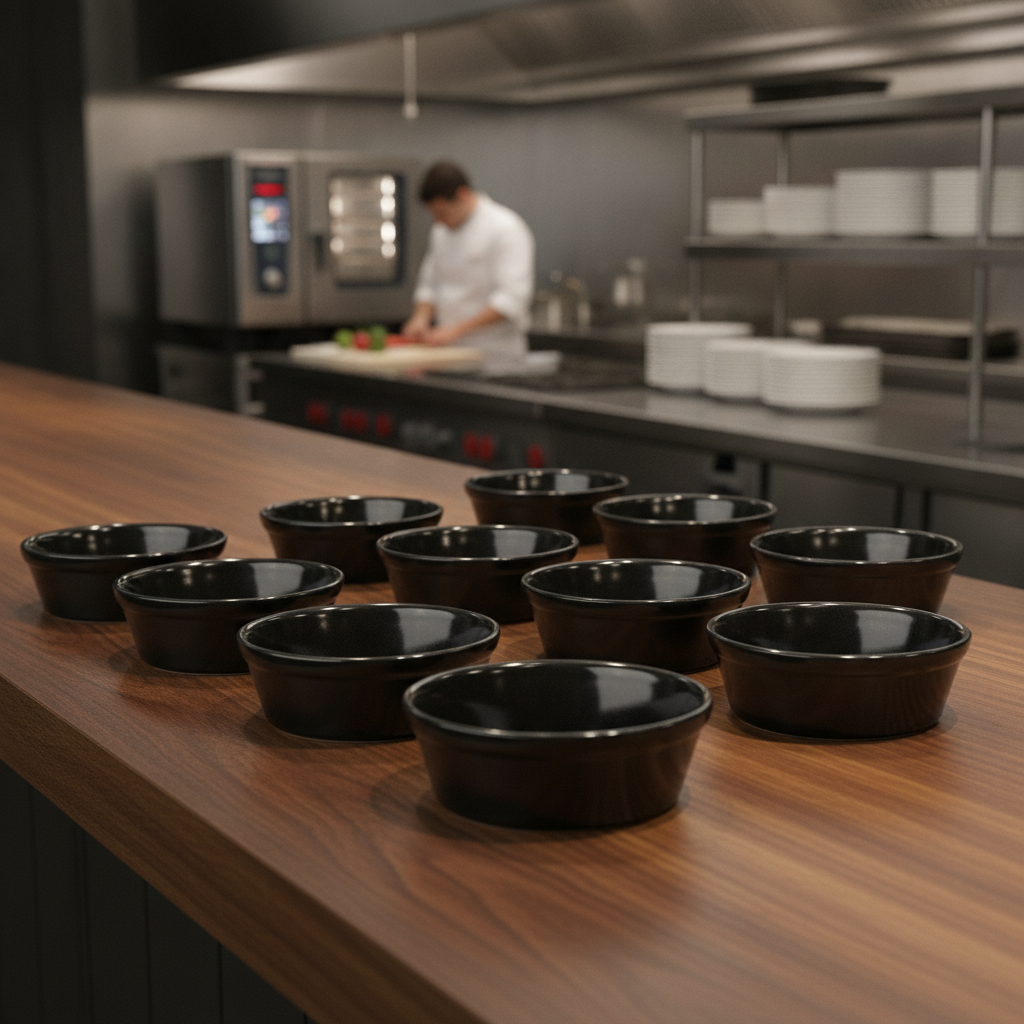 Porcelain Round Pie Dish 135mm for Catering & Hospitality (Pack of 12)