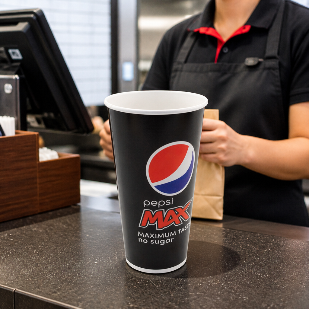 PEFC Certified Paper Cold Cups 22oz for Restaurants & Events (Pack of 1000)