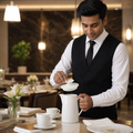 Fully Vitrified Porcelain Lids for Beverage Pots for Stylish Dining (Pack of 12)