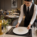 Blush Round Melamine Plate 330mm for Elegant Table Settings