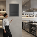 MDF & Pine Framed Black Wallboard 450x600mm for Restaurants