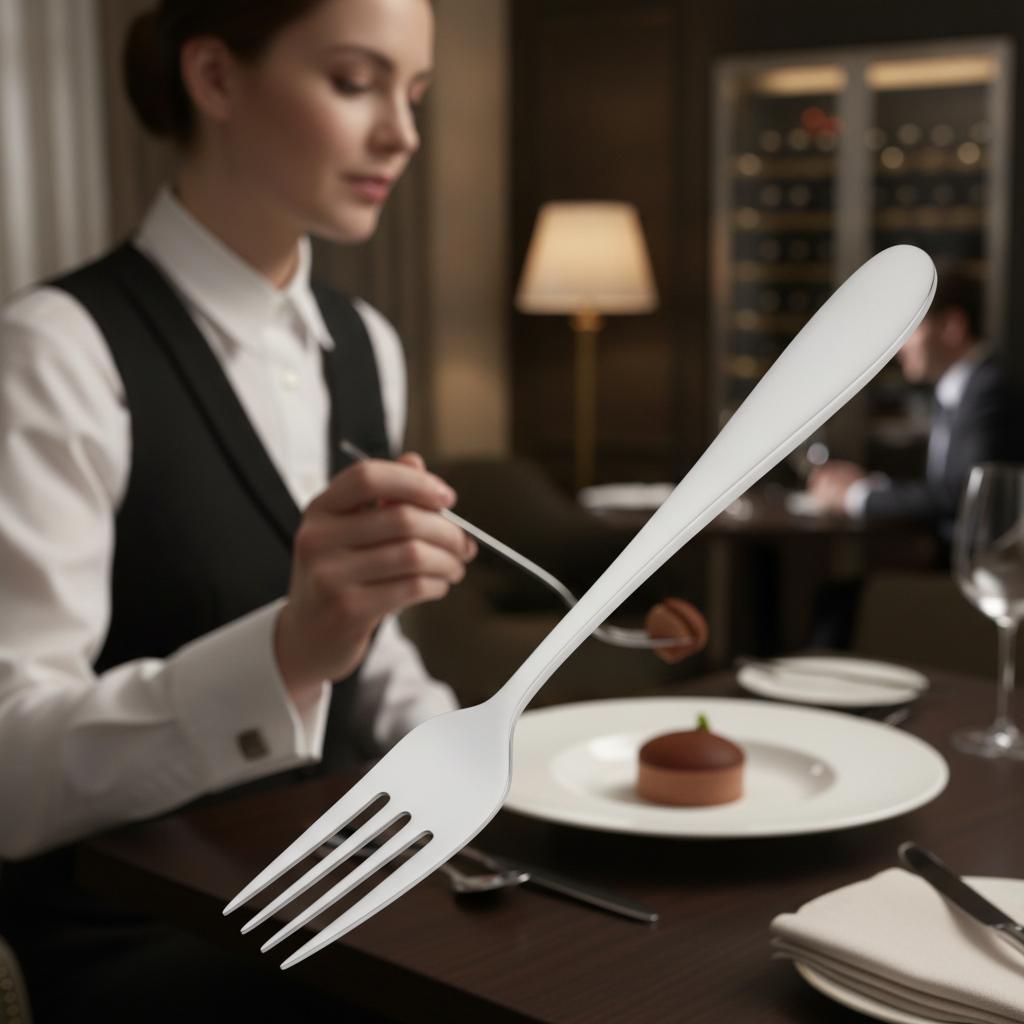 18/10 Stainless Steel Dessert Fork for Fine Dining (Pack of 12)