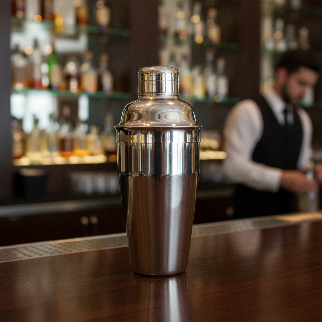 Stainless Steel 8oz Deluxe Cocktail Shaker for Home Bars