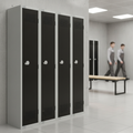 Powder Coated Steel Single Door Lockers 300mm Deep for Secure Storage