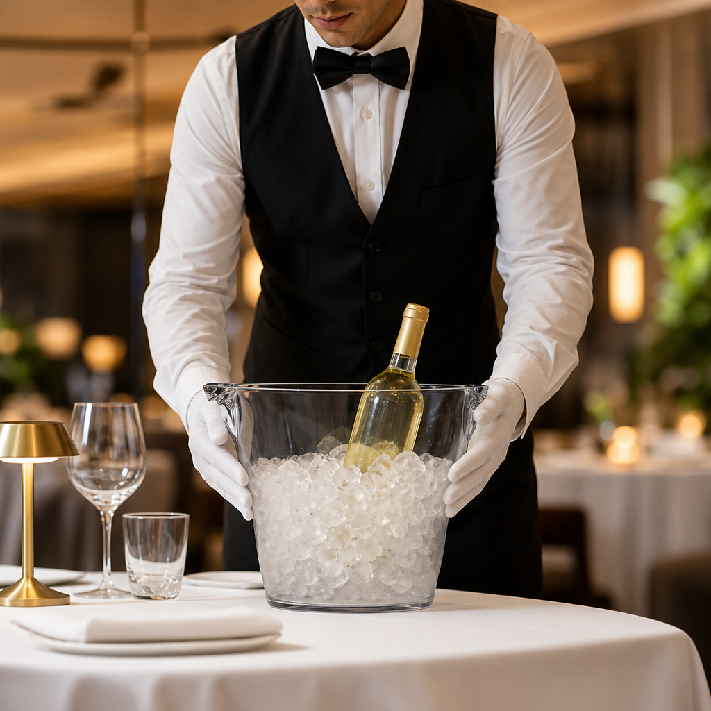 Polycarbonate Wine Cooler Bucket 390mm for Table Service (Pack of 6)