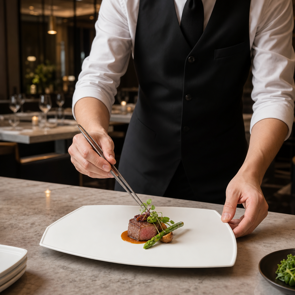 Geometric Trays 300x220mm Fine China for Upscale Dining (Pack of 12)