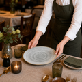 Coupe Plates 260mm Porcelain for Vintage Table Settings (Pack of 12)