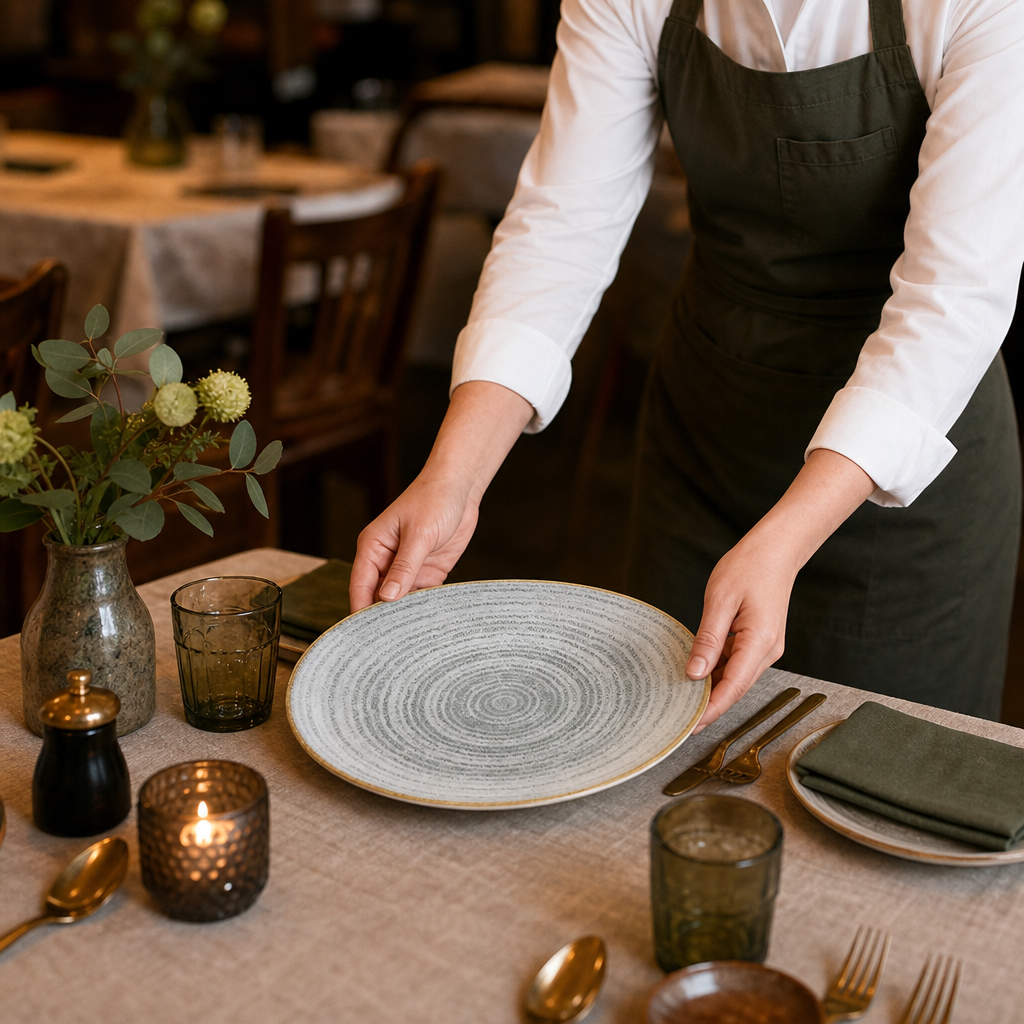 Coupe Plates 260mm Porcelain for Vintage Table Settings (Pack of 12)