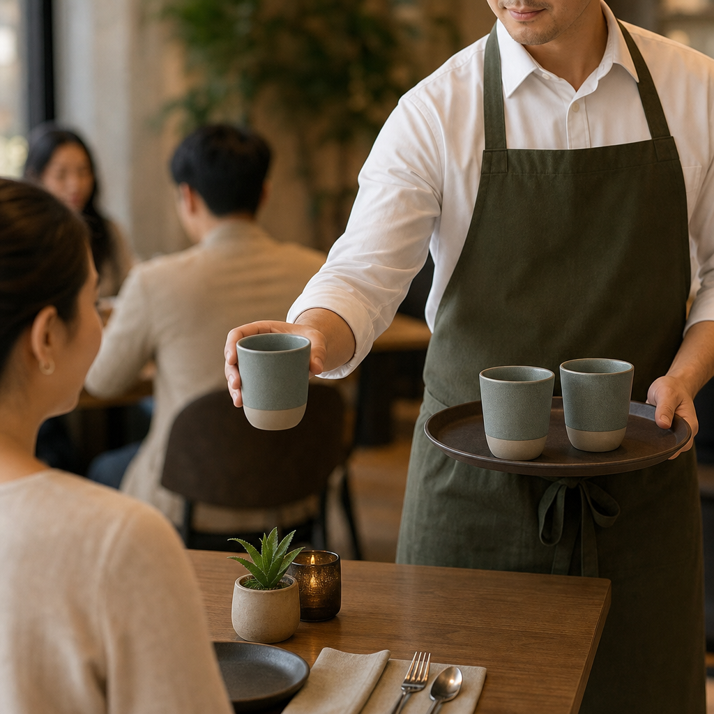 Handless Cups 142ml Vitrified Stoneware for Stylish Serving (Pack of 24)