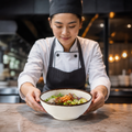 Bowl Finish 210mm Off-White Melamine for Food Service
