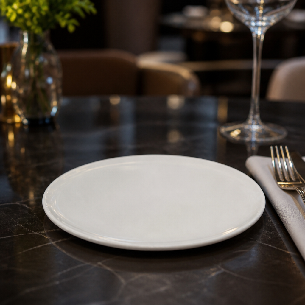 Round Elevations Side Plates 100mm White Fine China for Upscale Dining (Pack of 12)