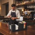 Plastic Bar Caddy 240x150mm with Six Compartments for Easy Access