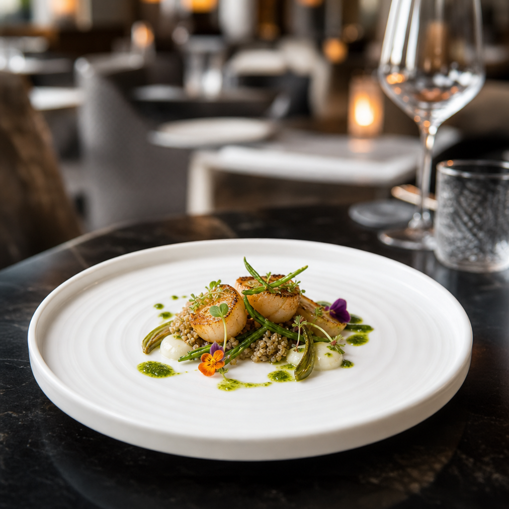 Walled Plates 275mm White Porcelain for Creative Plating (Pack of 6)