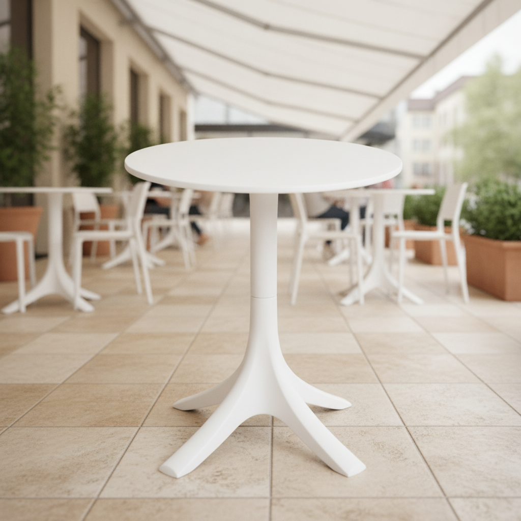 Polypropylene Round Café Table 600mm for Indoor & Outdoor Use