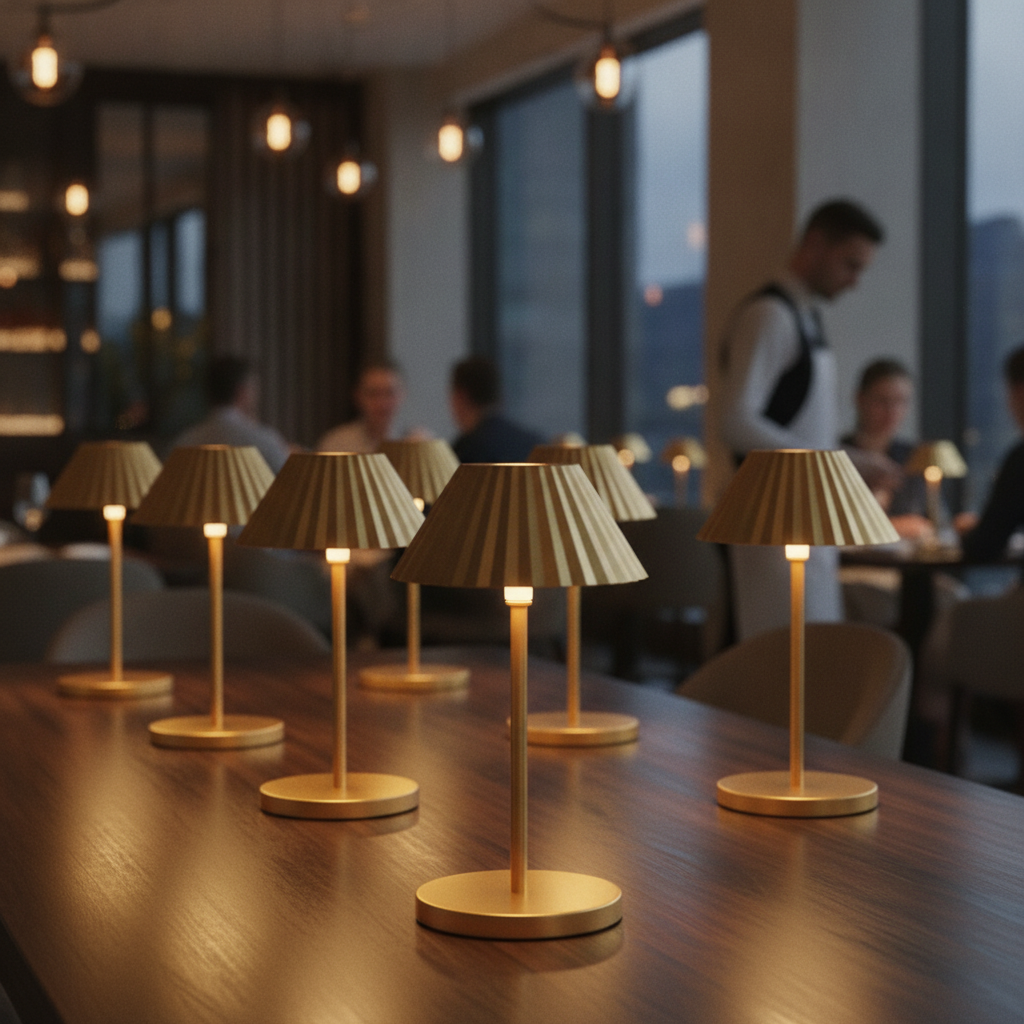 Die Cast Aluminium Cordless LED Table Lamp 230mm for Indoor & Outdoor Use (Pack of 6)